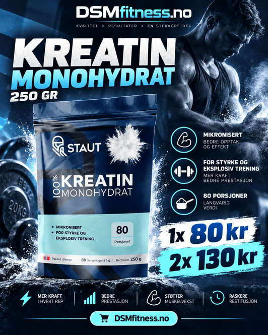 Hovedbilde Kreatin monohydrat 250 gram (2 stk)